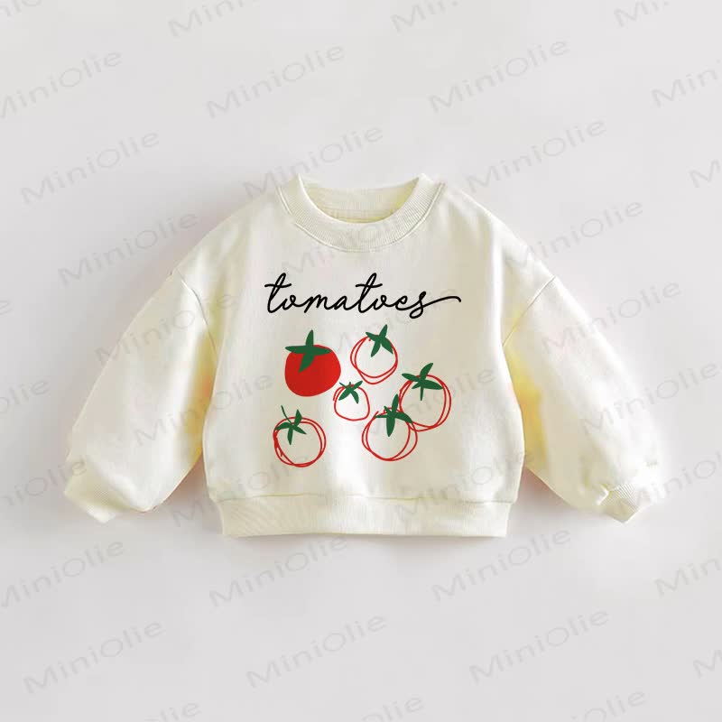 TOMATO Baby Kleinkind Creme Sweatshirt - Creme - 3-5J - image 1