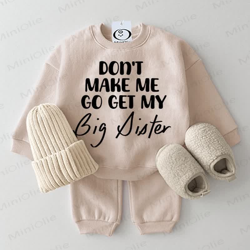 BIG SISTER Baby Beige 2-teiliges Set - Beige - 2-3J - image 1