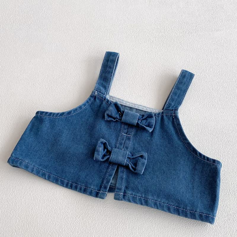 3-teiliges Set aus Denim mit Schleife für Baby und Kleinkind - image 7