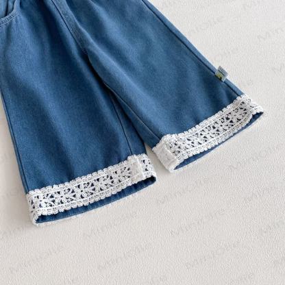 3-teiliges Set aus Denim mit Schleife für Baby und Kleinkind - image 10