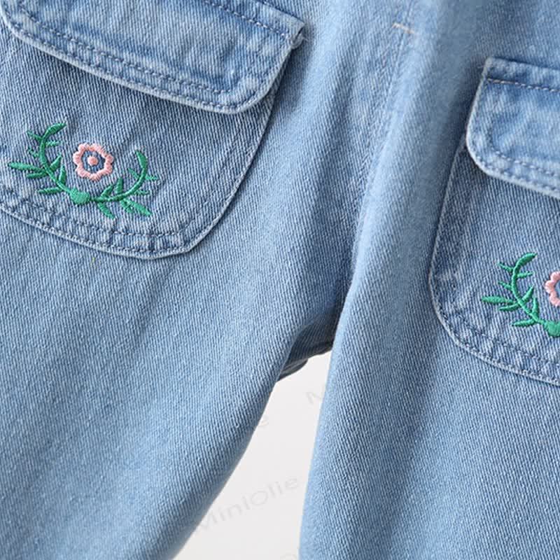 Overalls aus Denim mit Blume für Baby und Kleinkinder - image 6