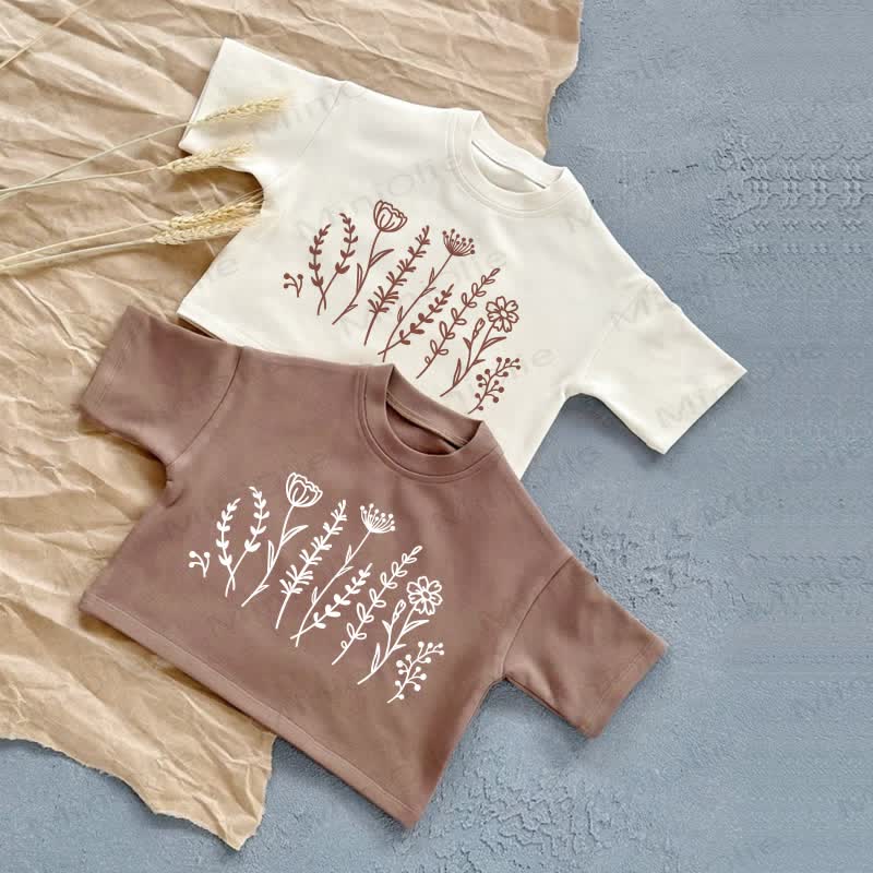 Baby Wildflower Sommer Freizeit-T-Shirt - image 1