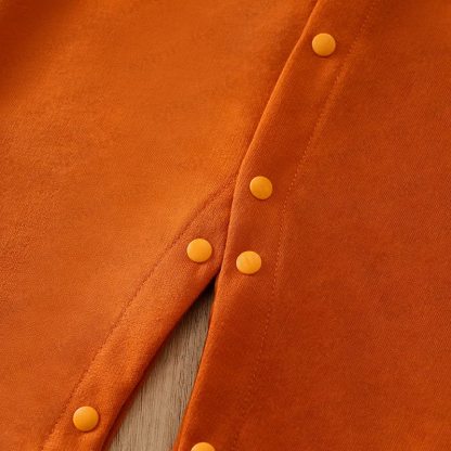 Baby Dinosaurier Strampler in Orange - image 4