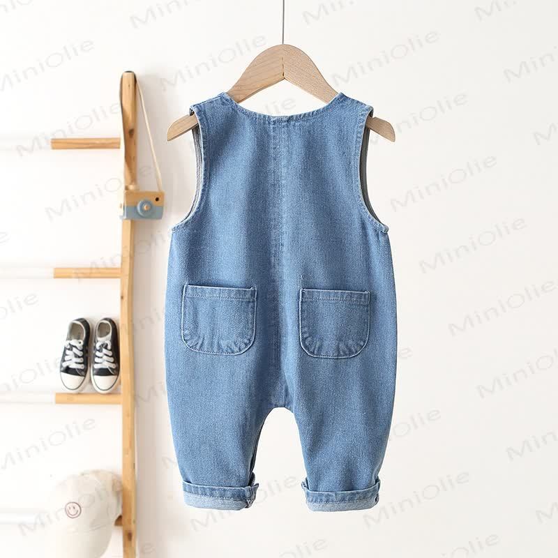 Baby Kleinkind Katze Jeans Overalls - image 3