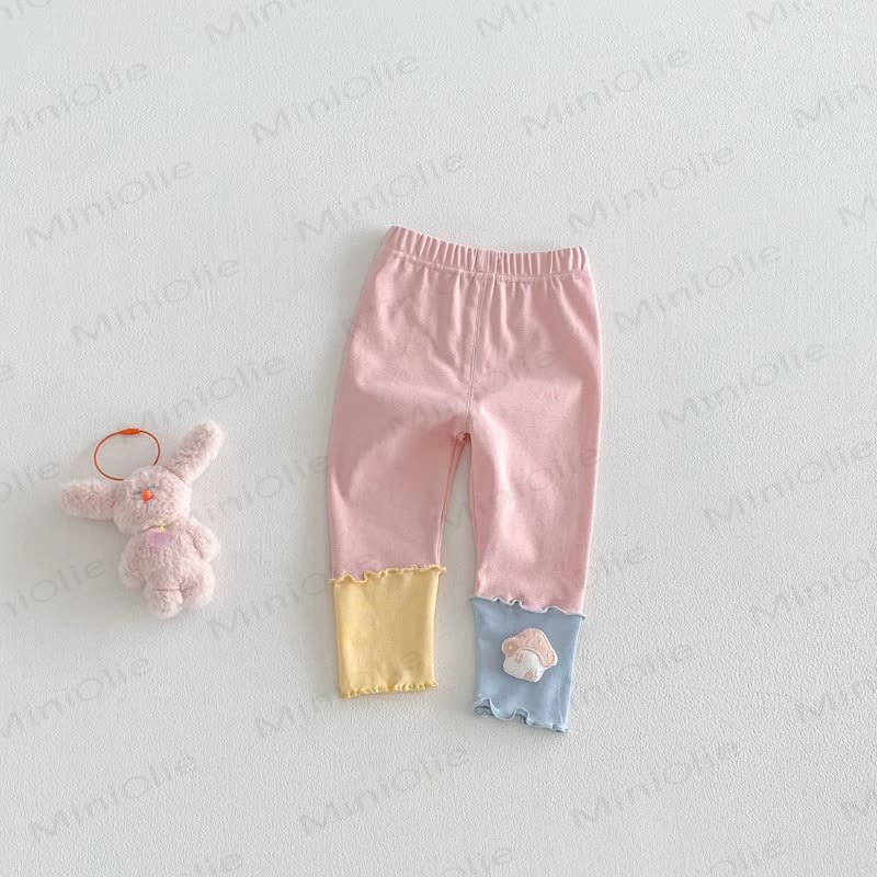 Gamaschen für Baby und Kleinkind , Farbblock, Pilz-/Apfelmuster - Rosa - 5-7J - image 6