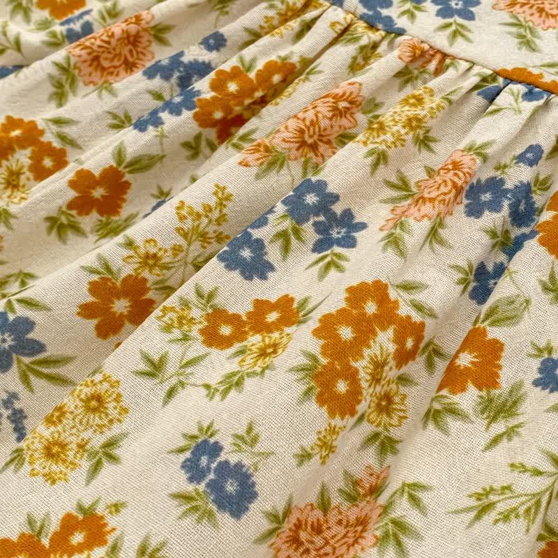 Baby Kleinkind Kleid Gelb Blau Blume - image 10