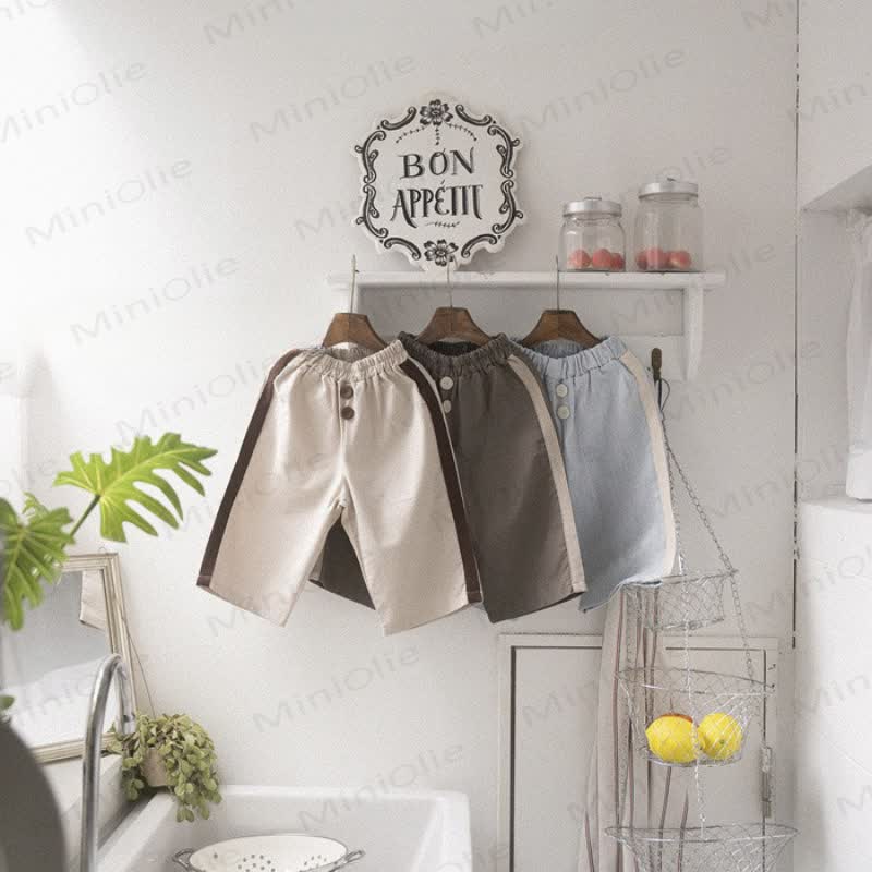 Lockere Baby Kleinkind Hose mit Farbblock - image 2