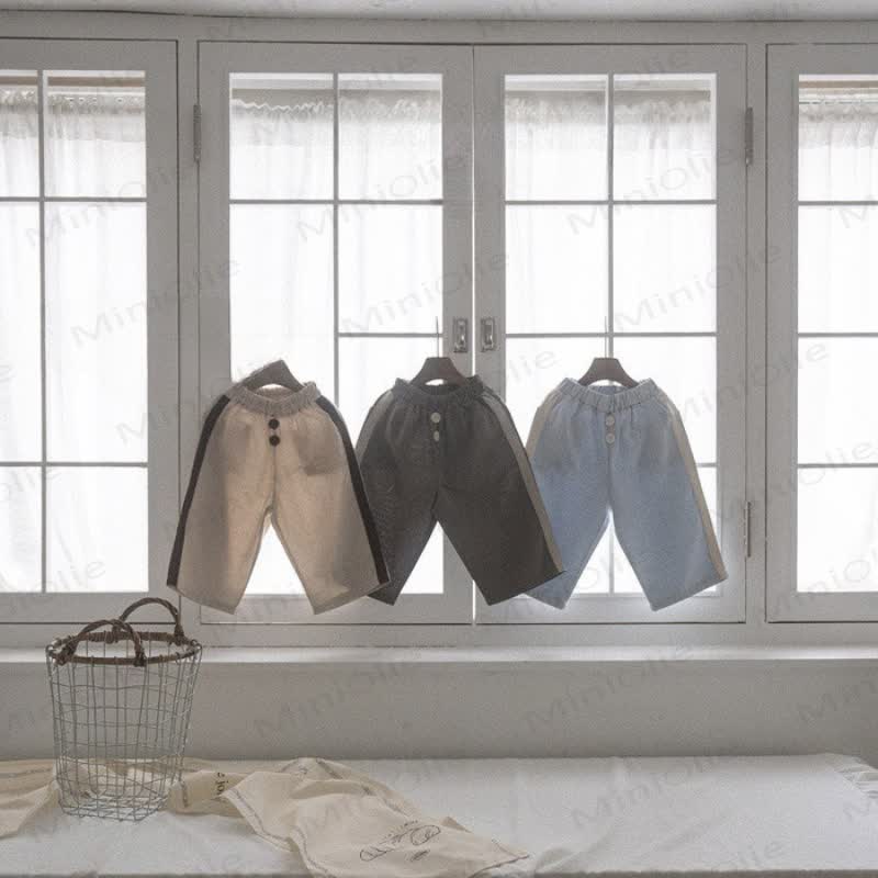 Lockere Baby Kleinkind Hose mit Farbblock - image 3