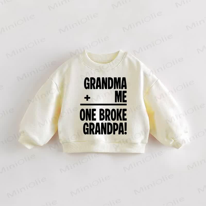 GRANDMA ME ONE BROKE GRANDPA, Kleinkind - Kleinkind- Sweatshirt in Creme - Creme - 3-5J - image 1