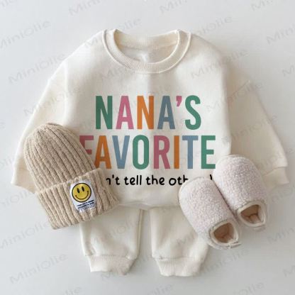 NANA'S FAVORITE Baby Sweatshirt Set (weiß, 2-teilig) - Weiß - 2-3J - image 1