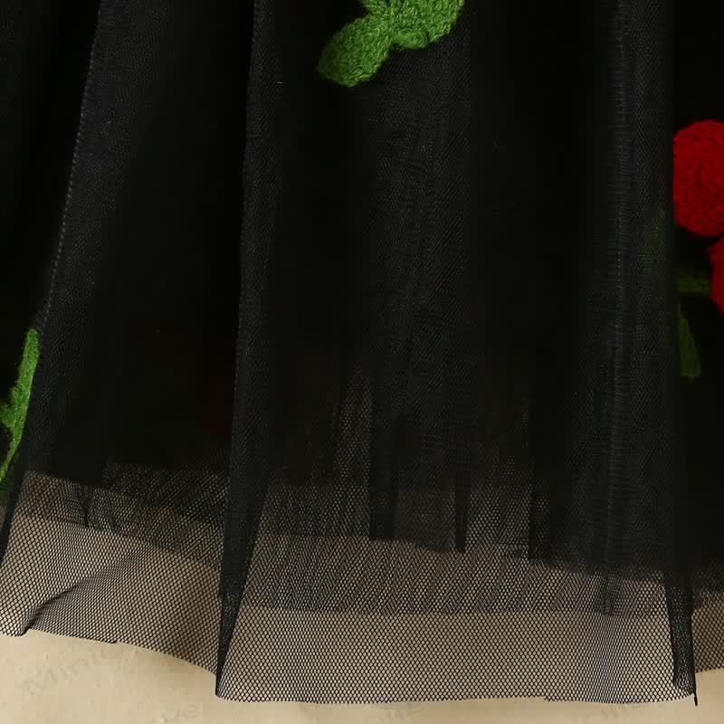 Süß Netz Kleid für Baby mit fliegenden Ärmeln - image 11