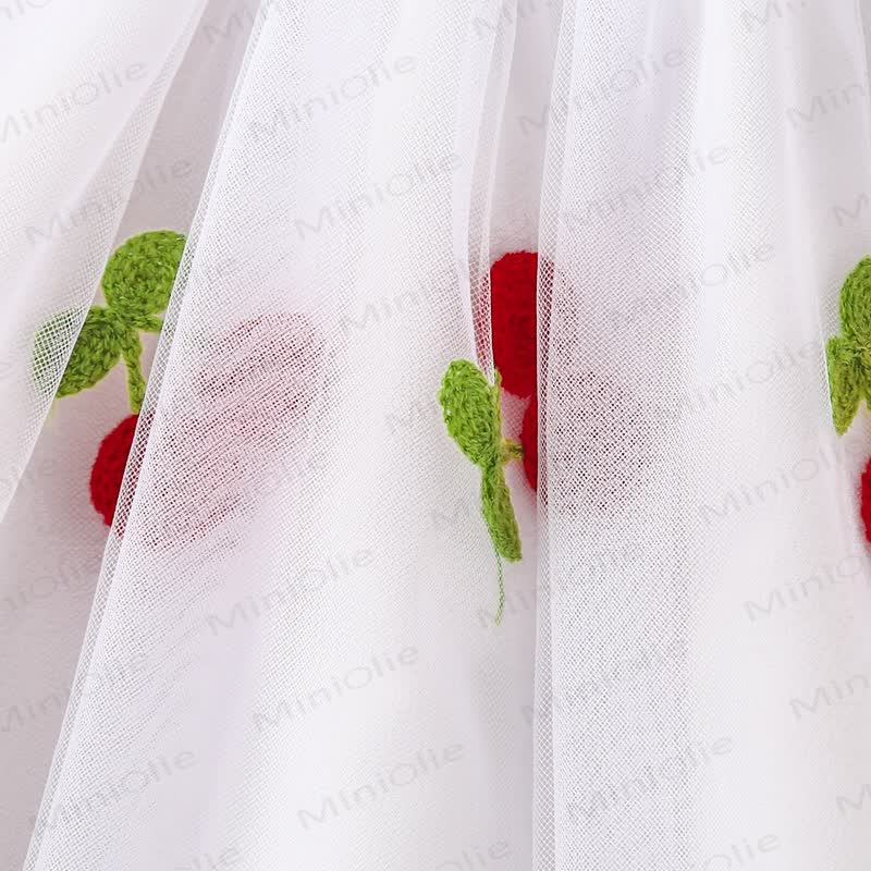 Süß Netz Kleid für Baby mit fliegenden Ärmeln - image 15