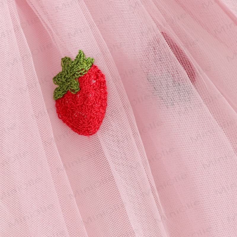 Süß Netz Kleid für Baby mit fliegenden Ärmeln - image 22