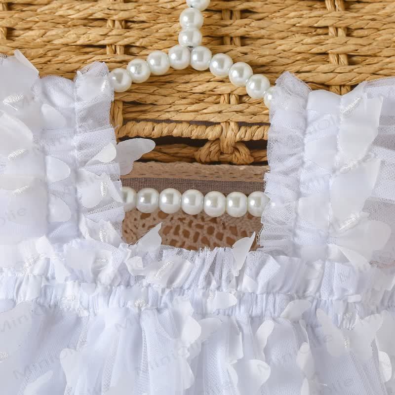 Süß Netz Kleid für Baby mit fliegenden Ärmeln - image 24