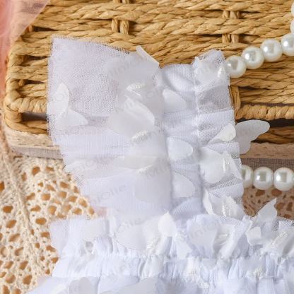 Süß Netz Kleid für Baby mit fliegenden Ärmeln - image 25