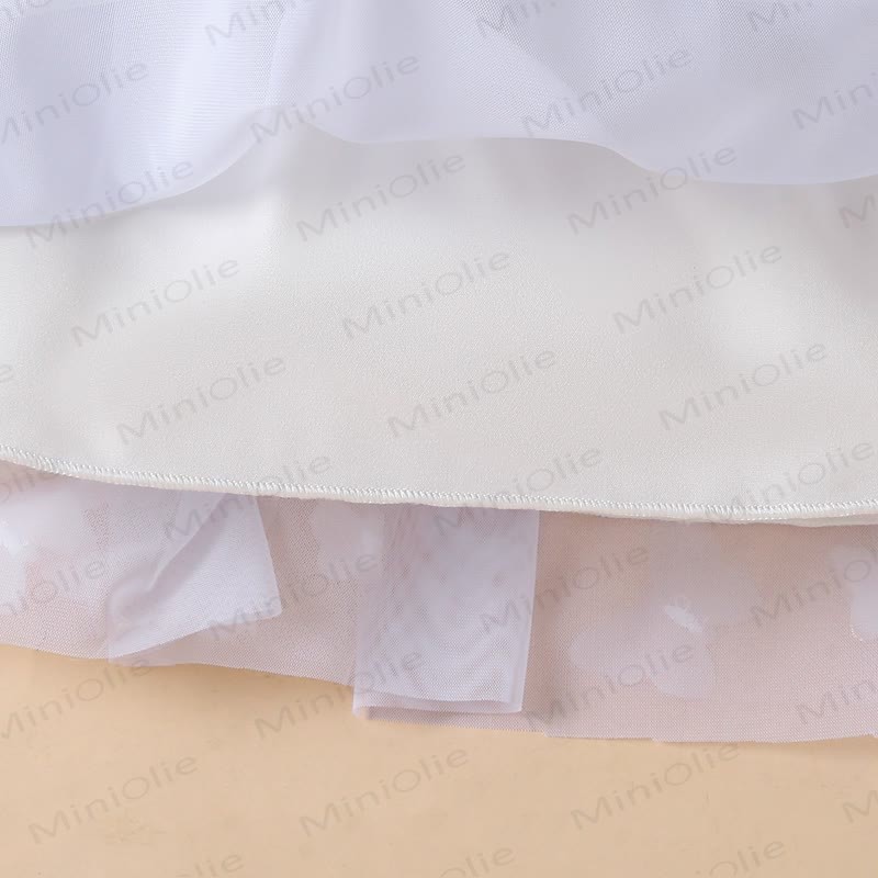 Süß Netz Kleid für Baby mit fliegenden Ärmeln - image 29