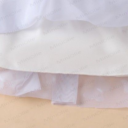 Süß Netz Kleid für Baby mit fliegenden Ärmeln - image 29