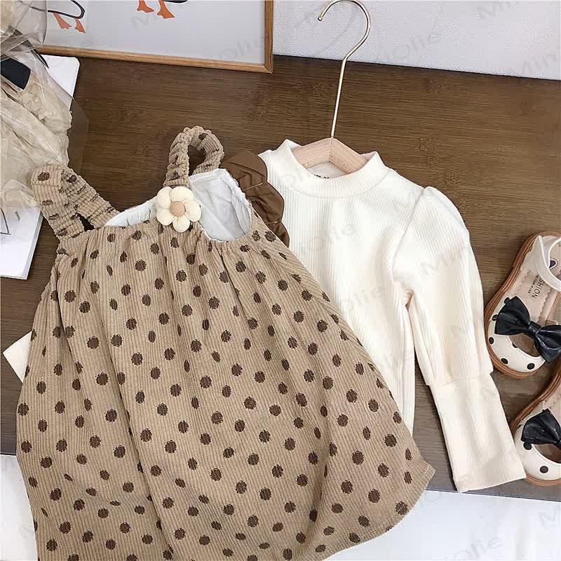 Kleid mit Schleife und Punkt für Kleinkind - image 4