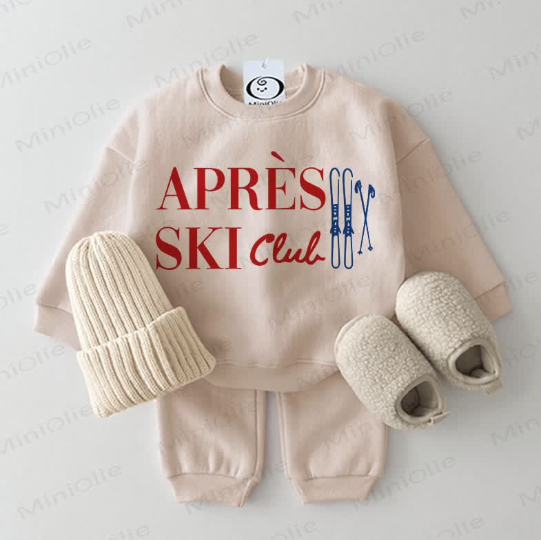 APRES SKI CLUB Baby Sweatshirt Set , 2-teilig , Beige - Beige - 2-3J - image 1