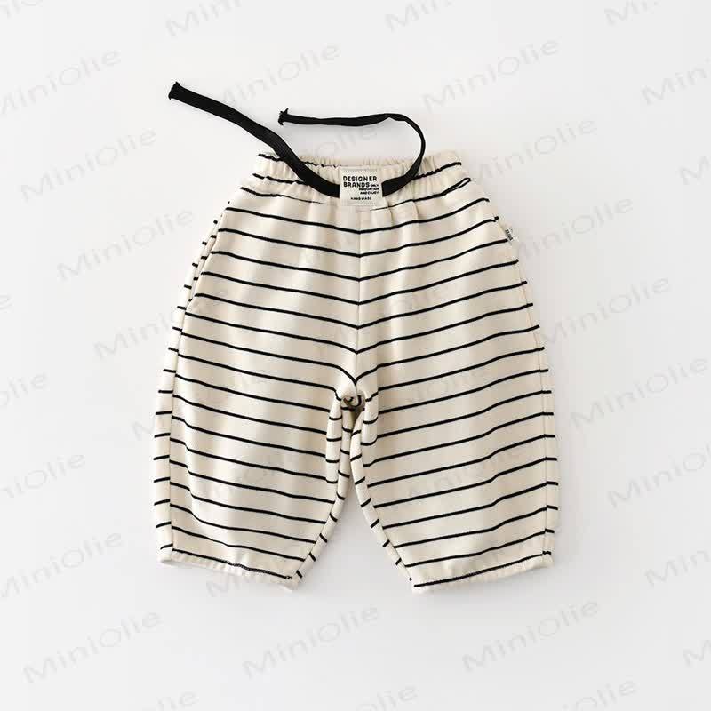 Streifen Hose für Baby und Kleinkind - Schwarz - 3-5J - image 4