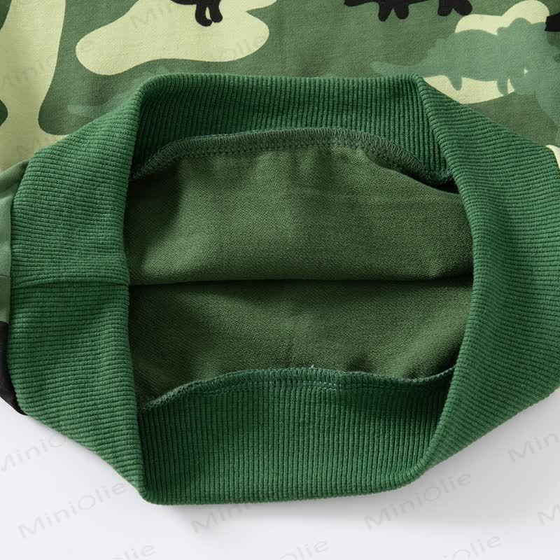 Kleinkind -Jungen Sweatshirt mit Dinosaurier Tarnmuster - image 4