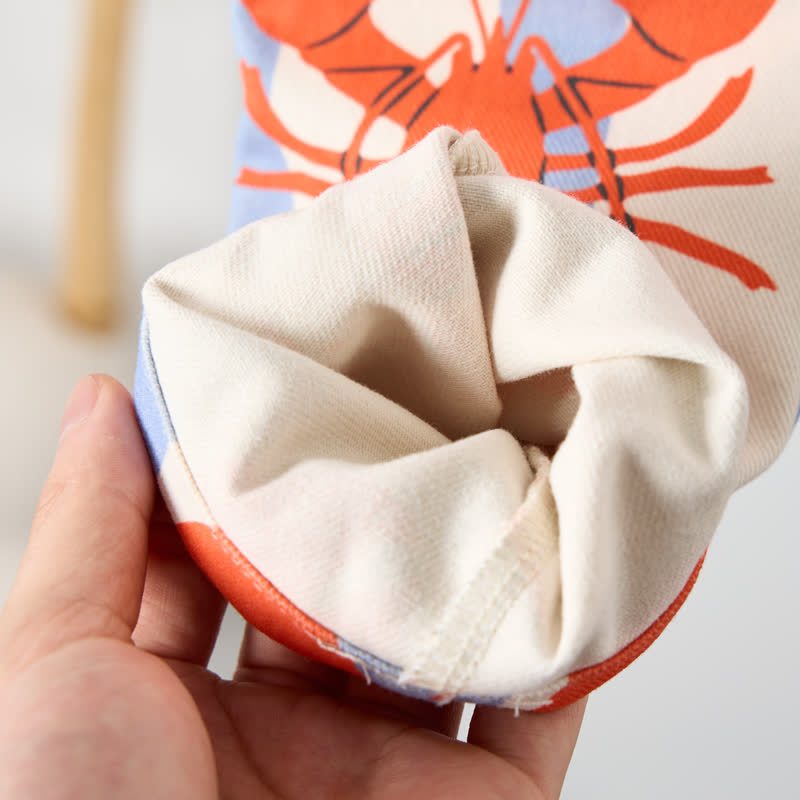 Baby Kleinkind , Blau -weiß gestreift, mit Hummermuster  - image 6