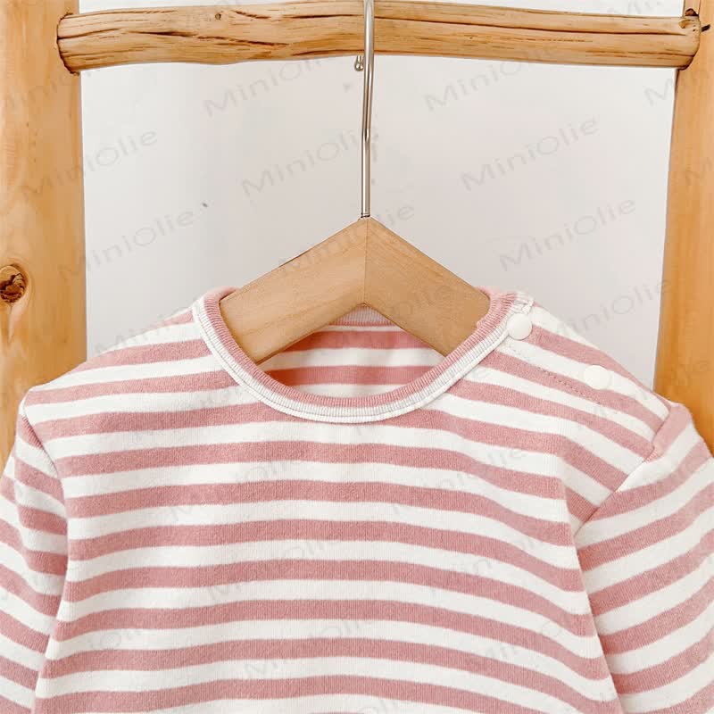 Set aus Baby Hasen- Overalls und Streifen T-Stück - image 9