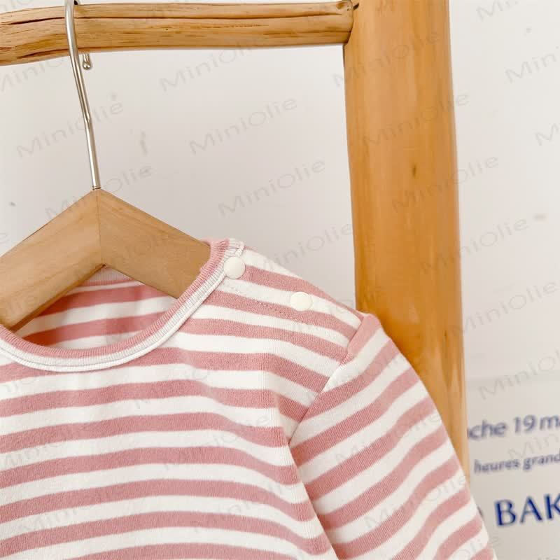 Set aus Baby Hasen- Overalls und Streifen T-Stück - image 10