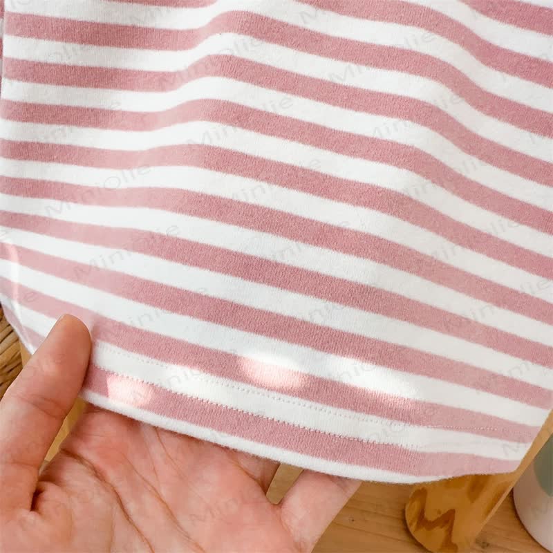 Set aus Baby Hasen- Overalls und Streifen T-Stück - image 12