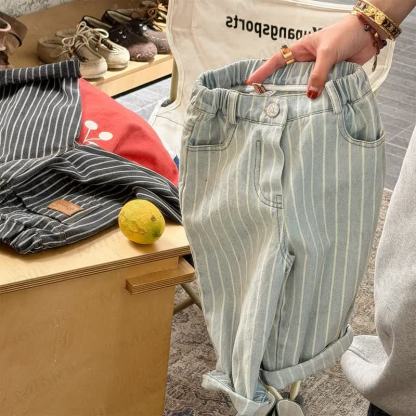 Denim Streifen für Baby und Kleinkind - Blau - 8Y - image 3