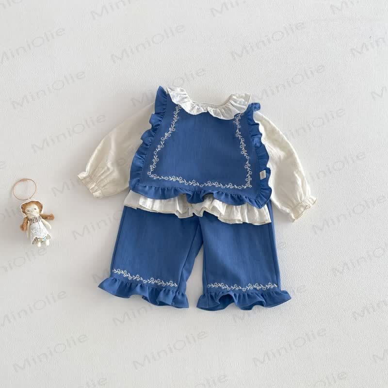 Baby Schleife - Spitze Tanktop in Einfarbig / Denim / Hose - image 2