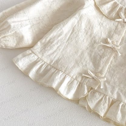 Baby Schleife - Spitze Tanktop in Einfarbig / Denim / Hose - image 16