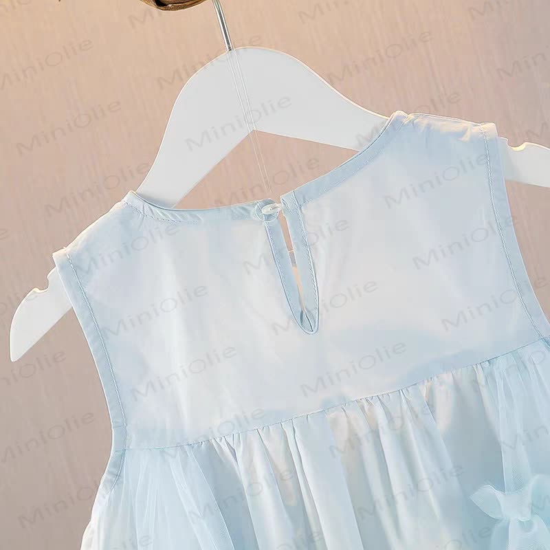 Kleinkind Kleid aus Blumen Netzstoff für Kind und Mädchen - image 5
