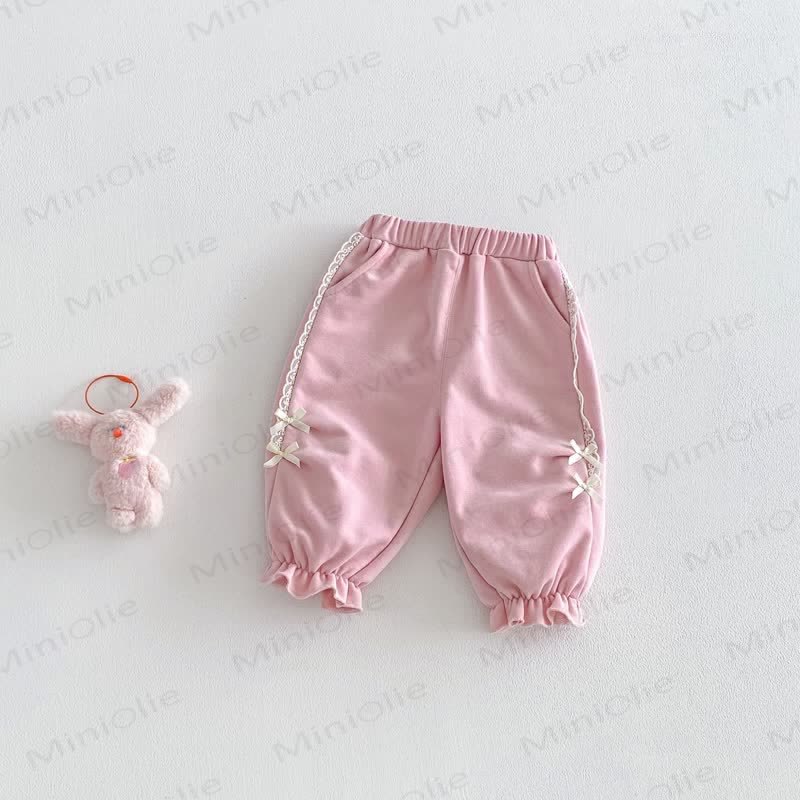 Baby Kleinkind Hose Schleife Lace - Rosa - 5-7J - image 7
