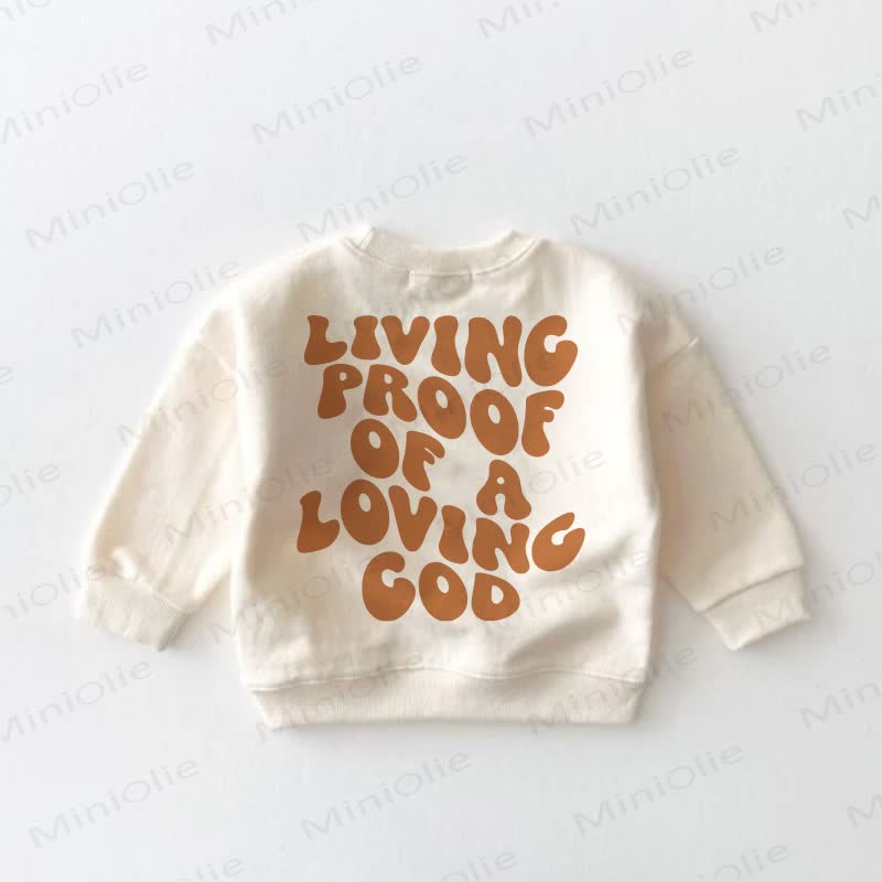 LIVING PROOF OF A LOVING GOD – Baby Kleinkind - Sweatshirt in Creme - Creme - 3-5J - image 1