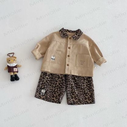 Baby Leoparden Strampler/ Jacke / Overalls - image 2