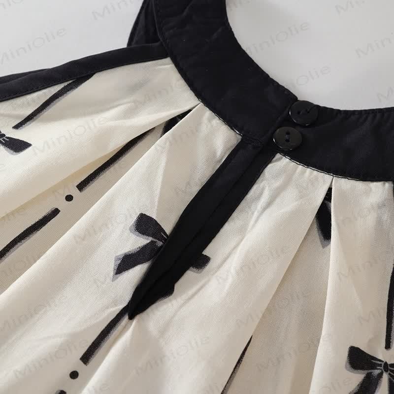 2-teiliges Set für Kleinkind , Mädchen, mit Schleife und Streifen - image 5