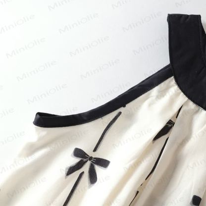 2-teiliges Set für Kleinkind , Mädchen, mit Schleife und Streifen - image 6