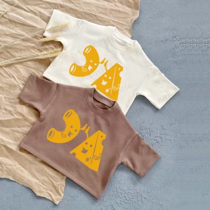 Baby Mac and Cheese Sommer Freizeit-T-Shirt - image 1