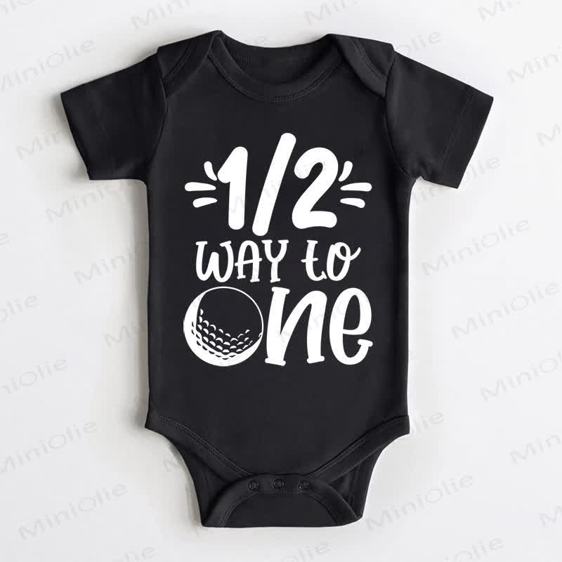 1/2 WAY TO ONE Baby Golf Schwarz Bodysuit - Schwarz - 18-24M - image 1