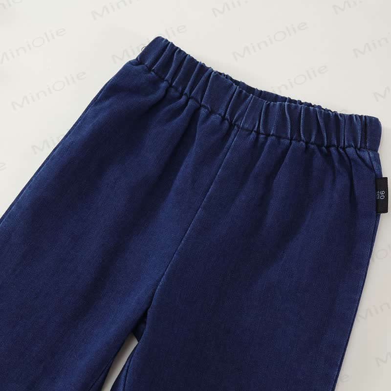 Zweiteiliges Set aus Denim für Kind und Mädchen - image 9