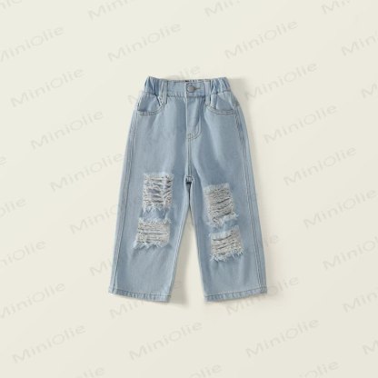 Kleinkind Kind Denim Lockere Hose - image 2