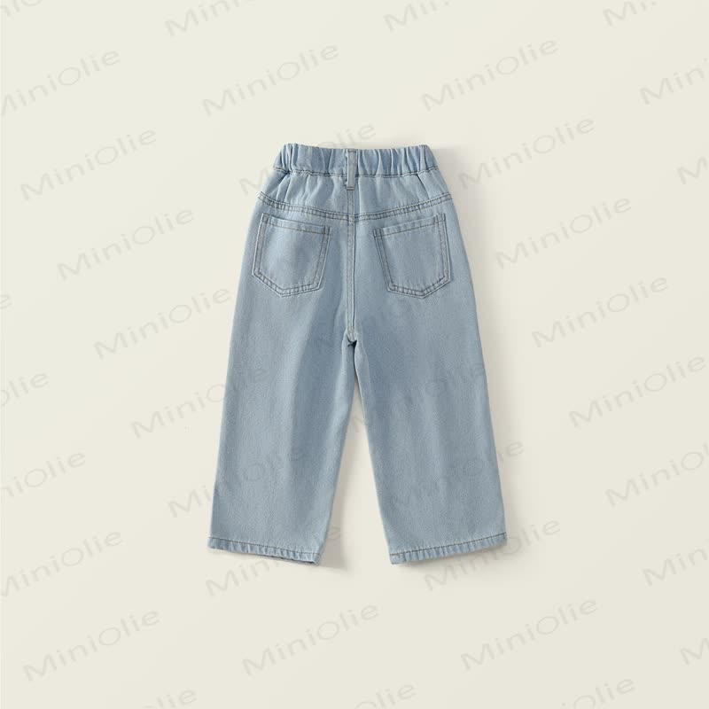 Kleinkind Kind Denim Lockere Hose - image 3