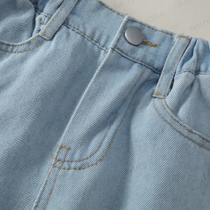 Kleinkind Kind Denim Lockere Hose - image 5