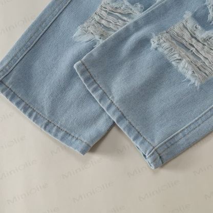 Kleinkind Kind Denim Lockere Hose - image 10