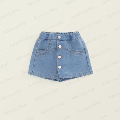 Shorts für Kind und Denim , Einfarbig - Blau - 10Y - image 4