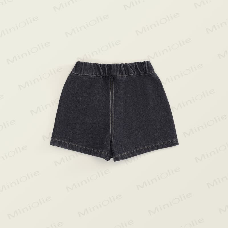 Shorts für Kind und Denim , Einfarbig - image 7