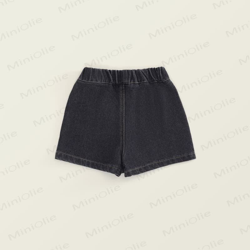 Shorts für Kind und Denim , Einfarbig - image 7