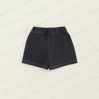 Shorts für Kind und Denim , Einfarbig - image 7
