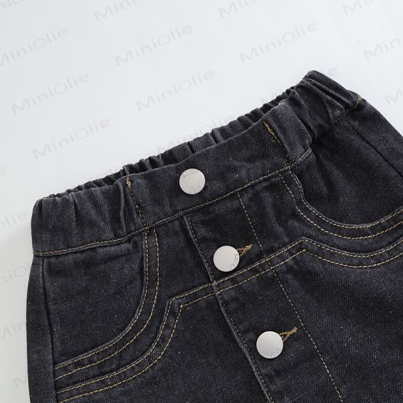 Shorts für Kind und Denim , Einfarbig - image 12